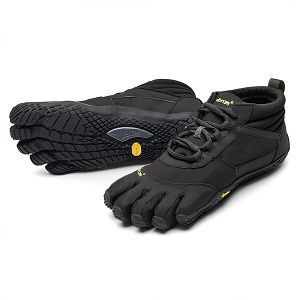 Vibram V-Trek Insulated Black Womens Trail Shoes | India-980572